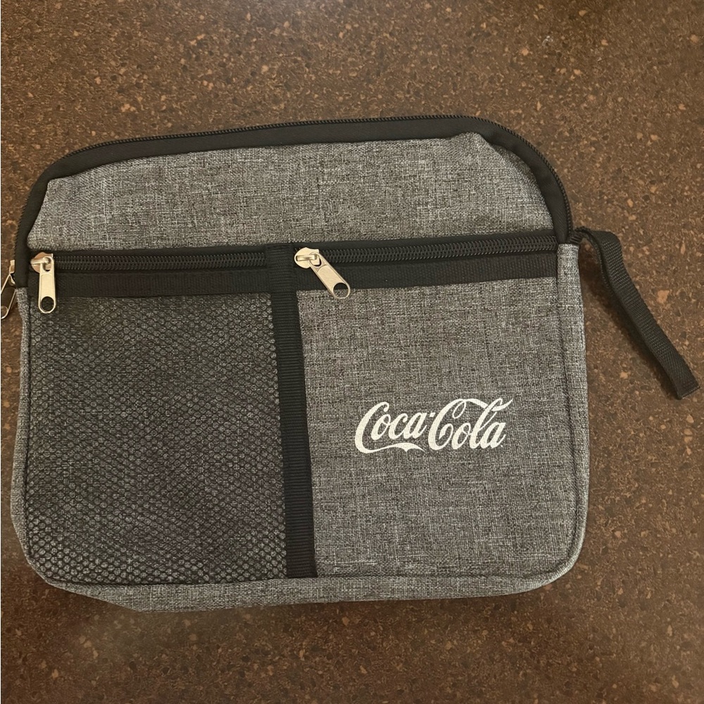 Coca Cola Gray and Black pouch